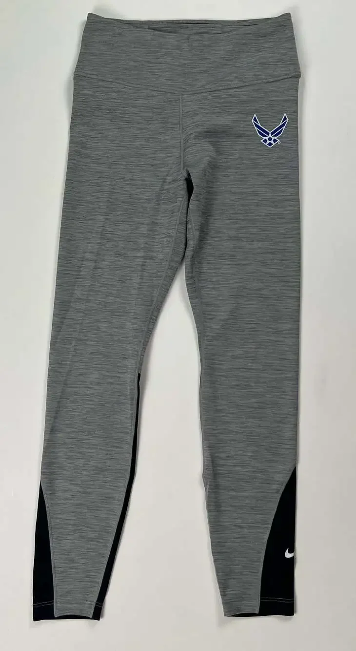 Nike Dri-FIT US Air Force Women's Training Leggings Gray and Black
